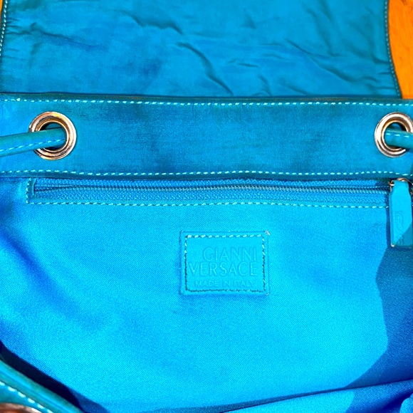 ✨VERSACE tourquise blue mini backpack!✨ - Picture 5 of 9